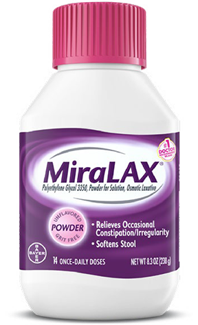 MiraLAX Bottle Full label