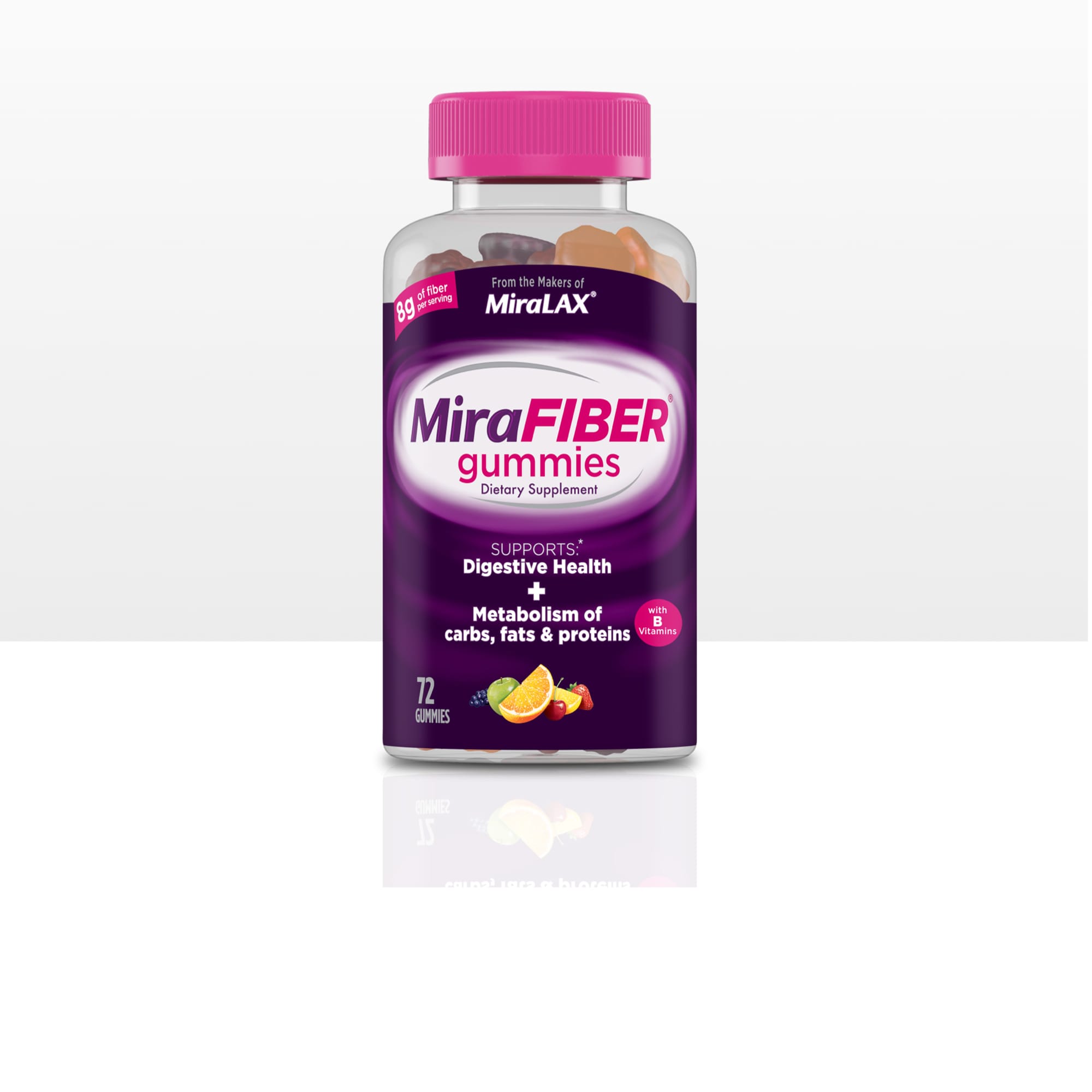 MiraFIBER® Gummies packshot on white background