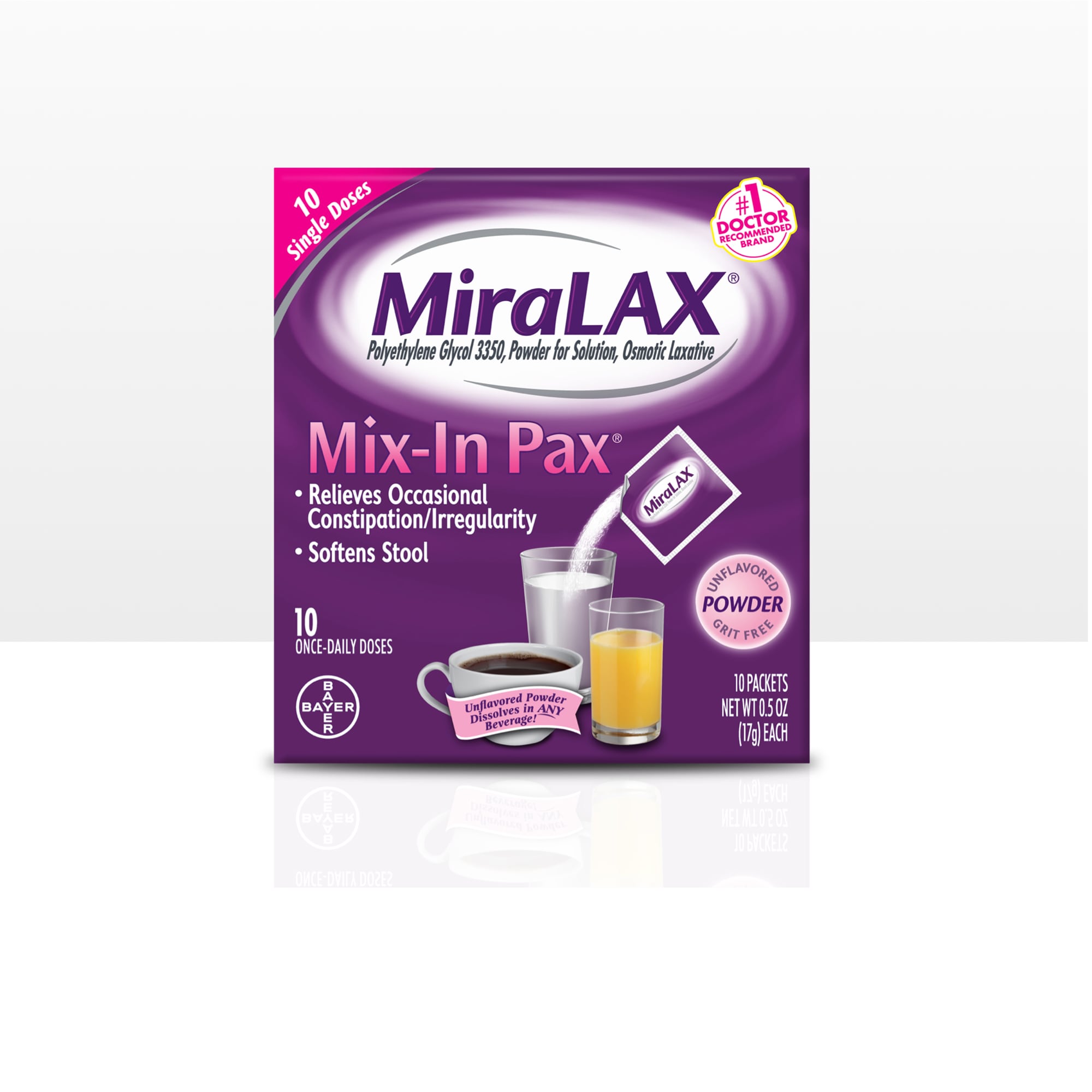 MiraLAX® Mix-In Pax packshot