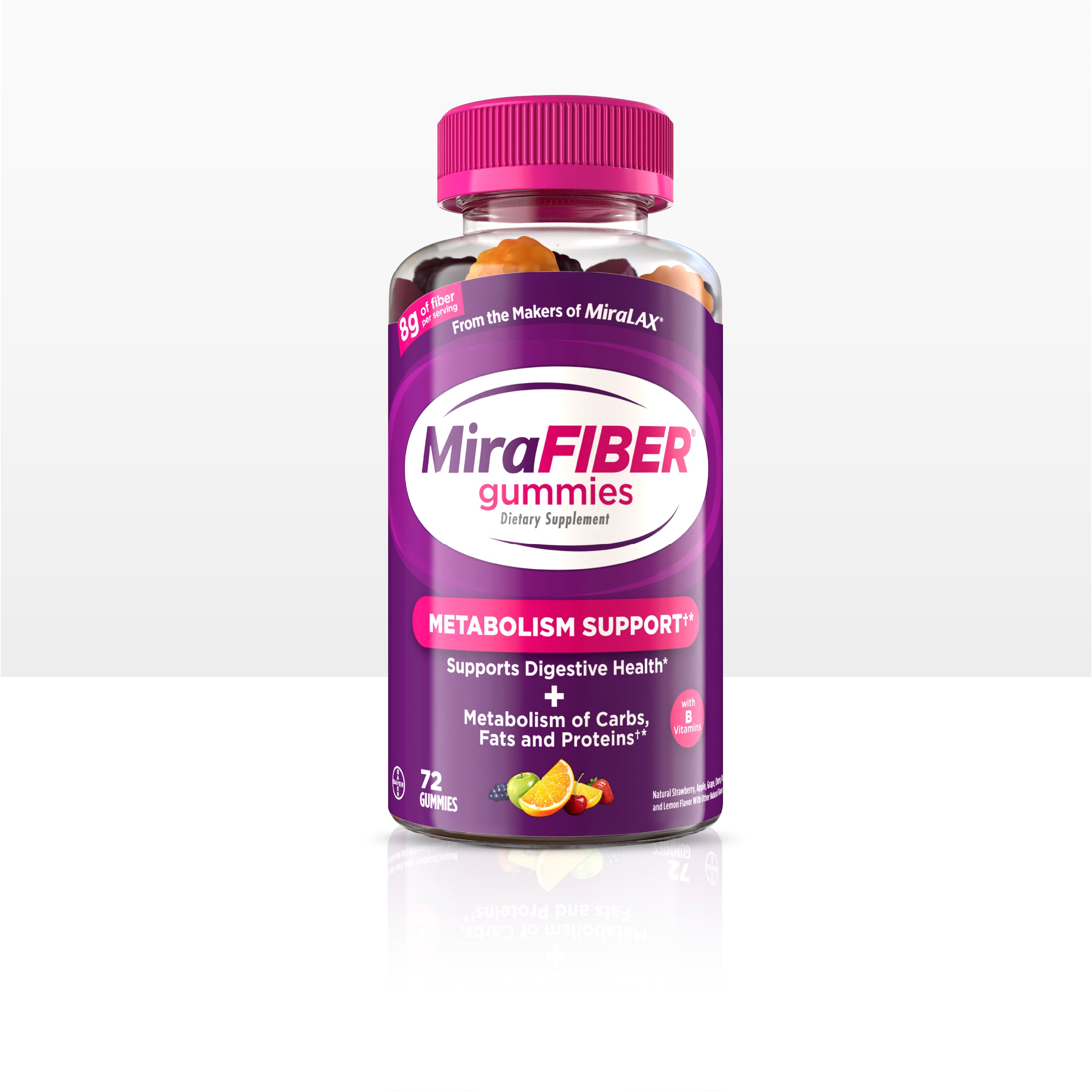 MiraFIBER® Gummies packshot on white background