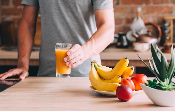 miralax man holding drink fibre 101 desktop