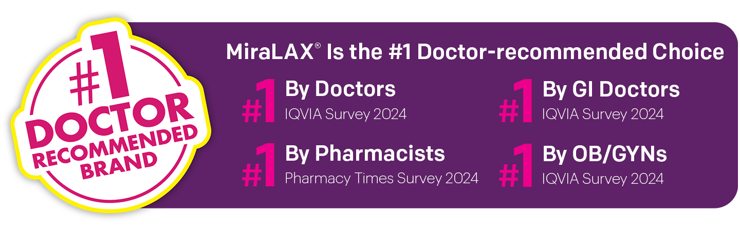 MiraLAX doctor-recommended choice callout module