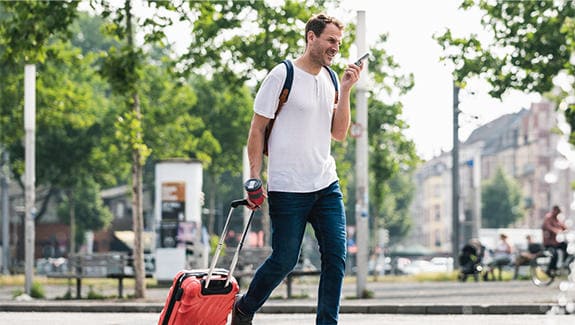 Man talking on phone