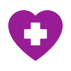 purple therapist heart icon