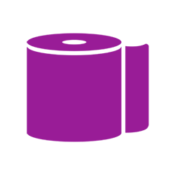 purple don’t force it toilet paper icon