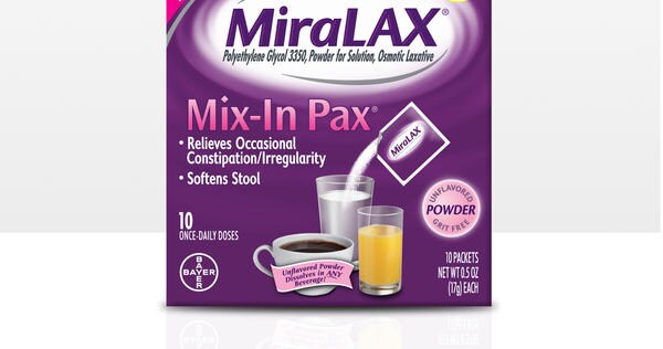 MiraLAX® Mix-In Pax for Constipation Relief on the Go | MiraLAX®